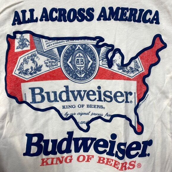 Budweiser King Of Beers All Across American T-shirt size Small - Picture 2 of 4
